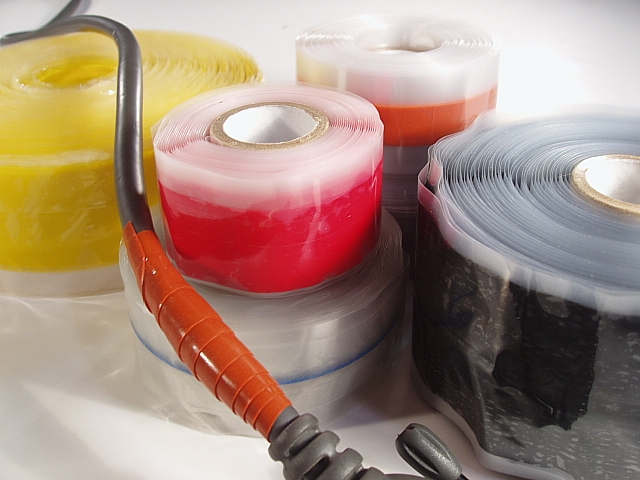 Triangular Silicone Self Fusing Tape - RED